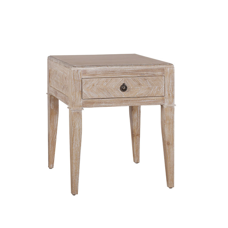 Atelier Home Manning End Table- Weathered Oak