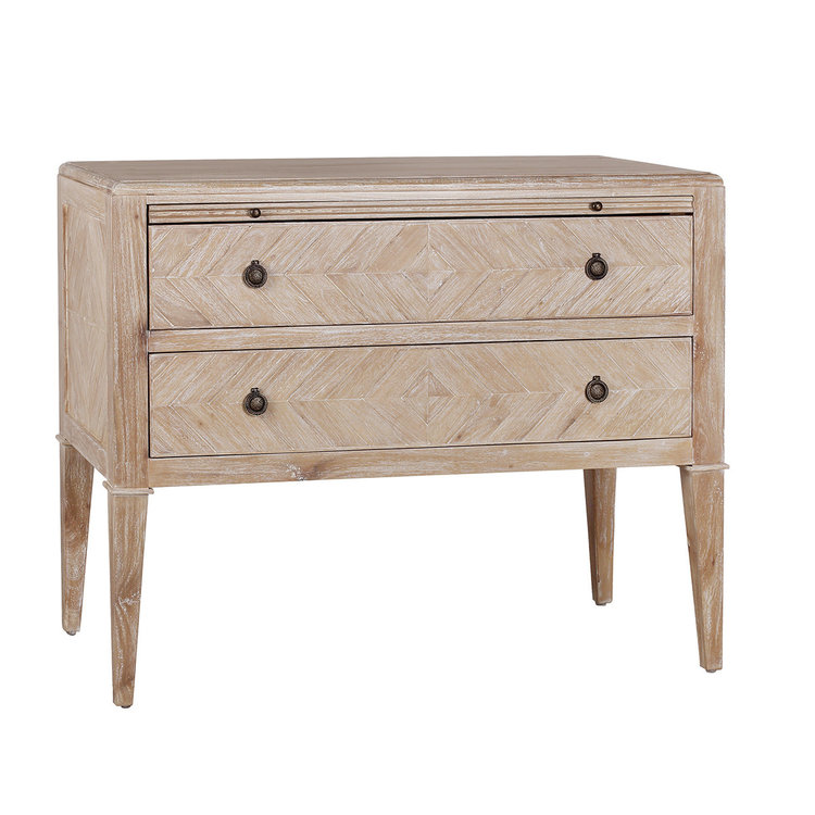 Atelier Home Manning Two Drawer Chest- Weathered Oak