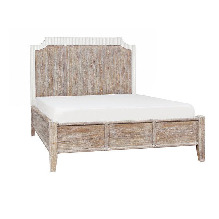 Beyond Borders Clara Rae Bed, Queen Cerused Gray