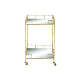 Metal Mirror Bar Cart
