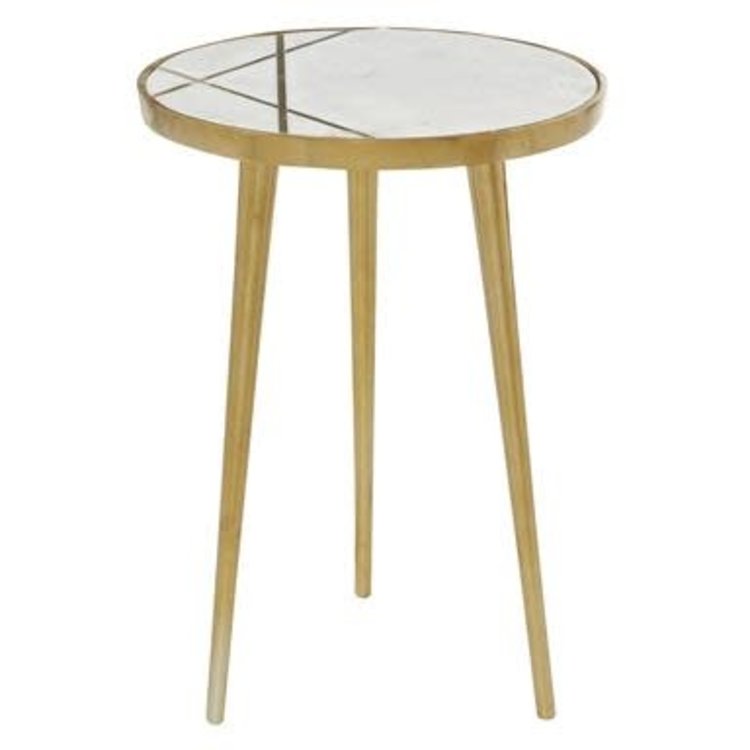 Tripod Aluminum Marble Table