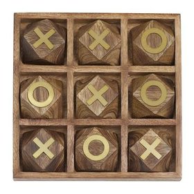 Wooden Game Tic-Tac-Toe Set