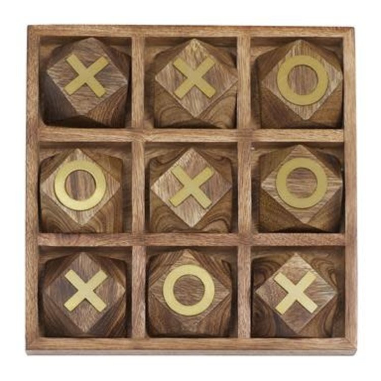 Wooden Game Tic-Tac-Toe Set