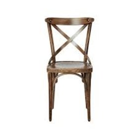 Brody X-Back Side Chair- Brown Wash
