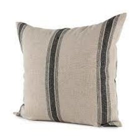 Hattie Beige and Black Striped Pillow
