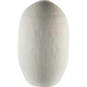 Karakum II Large White Textured Ceramic Vase