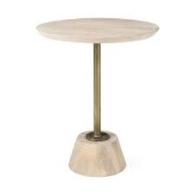 Maxwell Pedestal Round Side Table