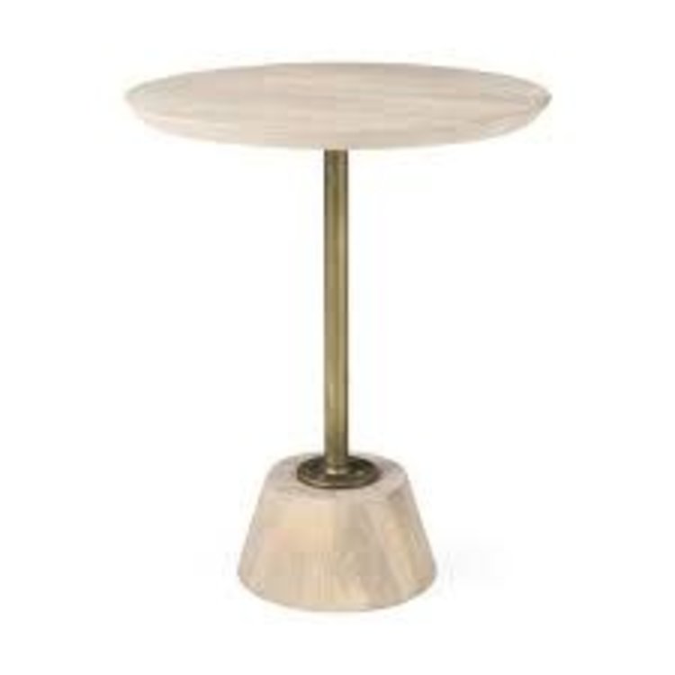 Maxwell Pedestal Round Side Table