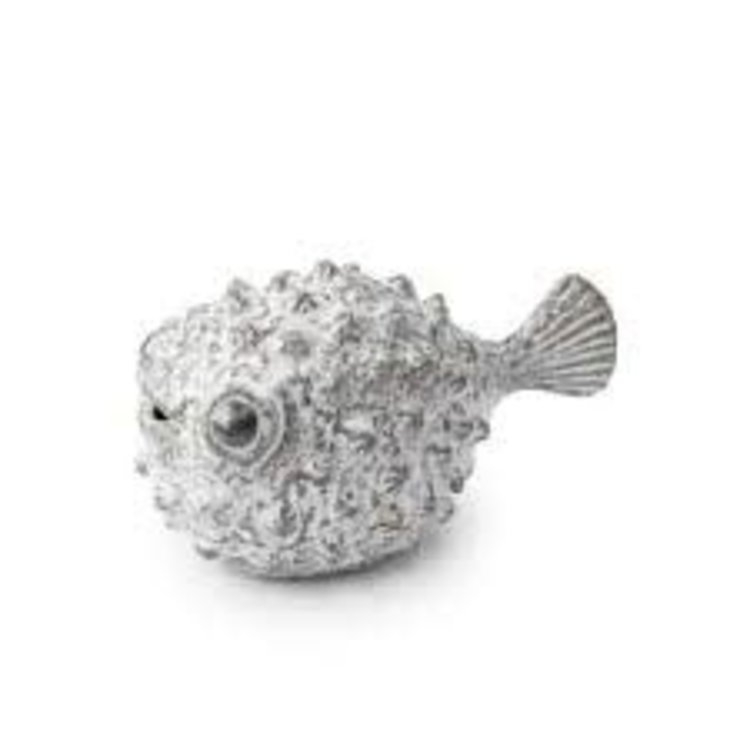 Spike 2 White Ceramic Puffer Fish