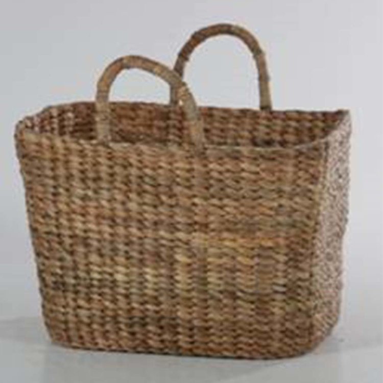 Beyond Borders Woven Water Hyacinth Basket with Handle