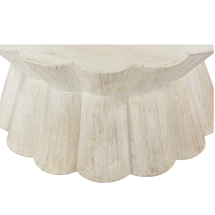 Beyond Borders Connie Coffee Table- White Wash Sand Blasted