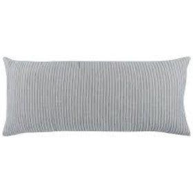 Casa Blue Striped Pillow, 16" x 36"
