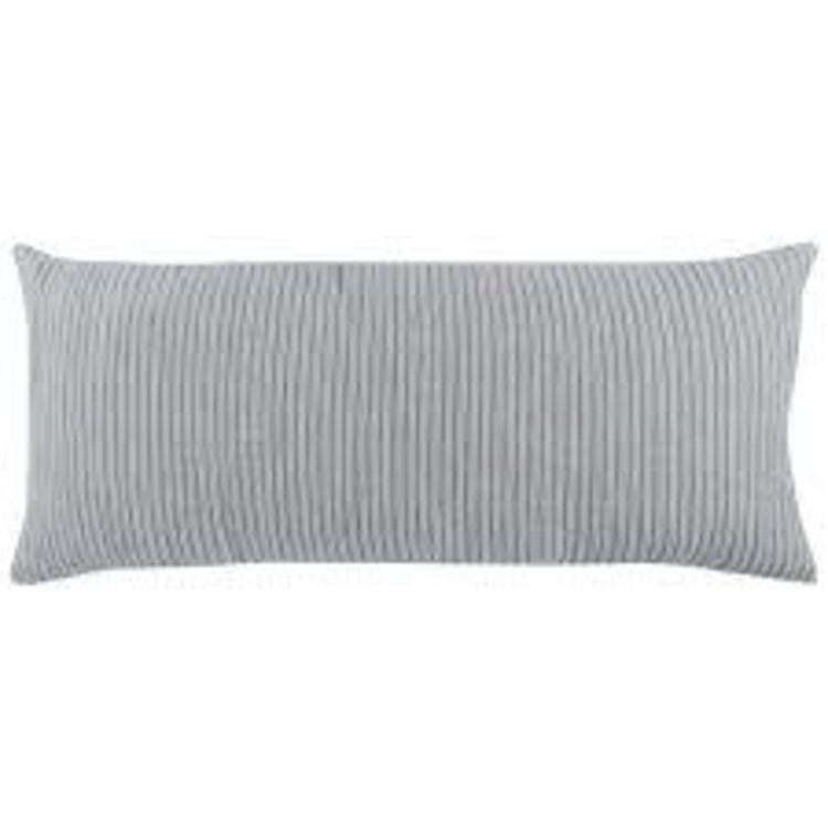 Casa Blue Striped Pillow, 16" x 36"