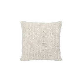 Solid Macie Ivory Pillow, 22" x 22"