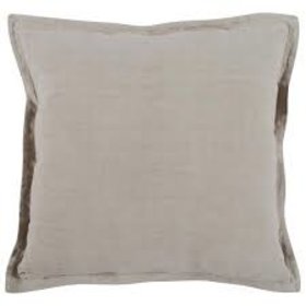Solid Solstice Natural Pillow, 22" x 22"