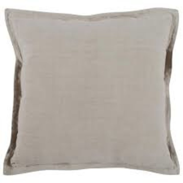 Solid Solstice Natural Pillow, 22" x 22"