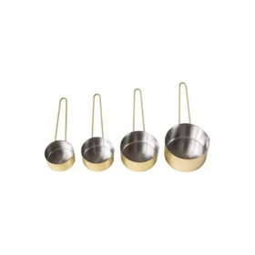 Stainless Steel Gold Measuring Cups- set of 4