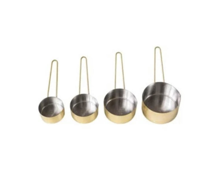 Stainless Steel Gold Measuring Cups- set of 4