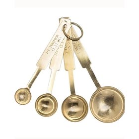 Stainless Steel Gold Measuring Spoons- set of 4