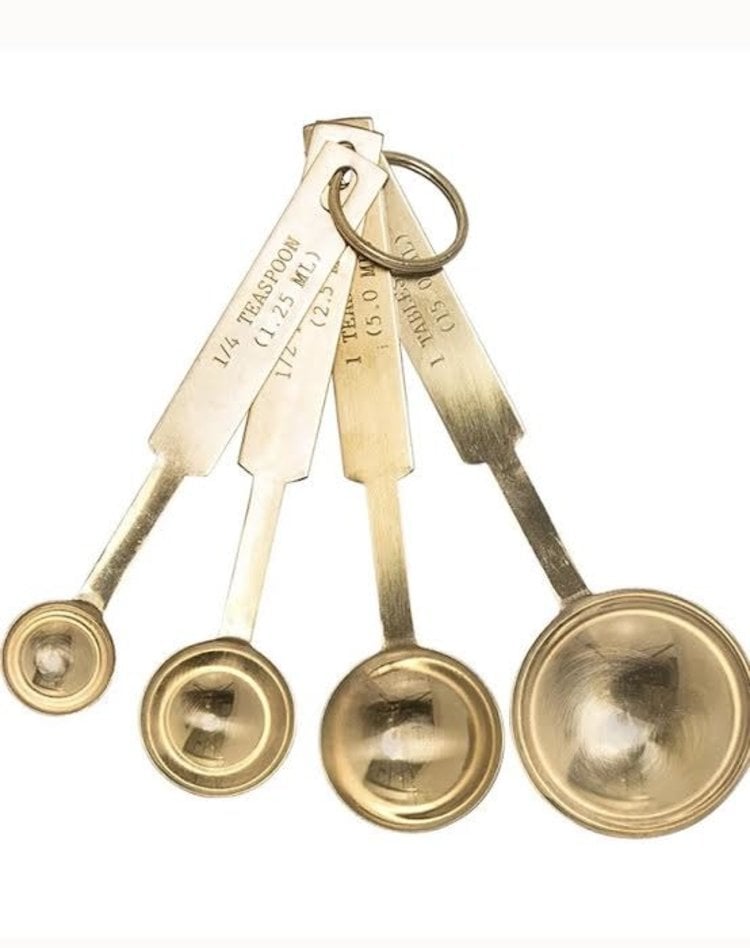 Stainless Steel Gold Measuring Spoons- set of 4