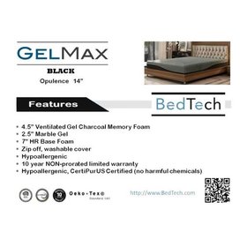14" GelMax Queen Mattress 60" x 80"