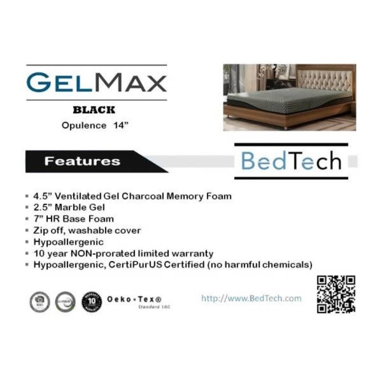 14" GelMax Queen Mattress 60" x 80"