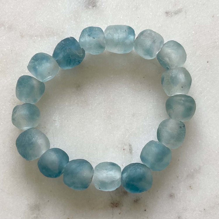 11mm Glass Beaded Bracelet