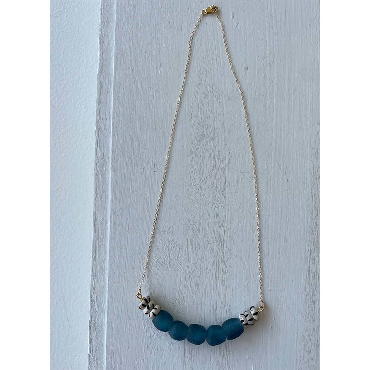 Bone and Glass Necklace