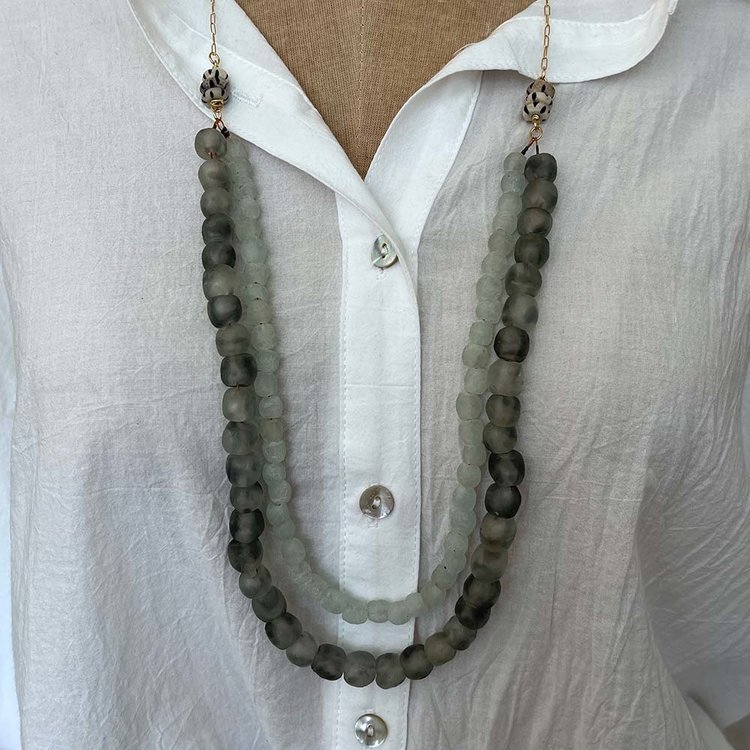 Layered Glass Necklace