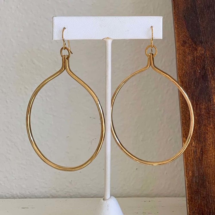 Organic Hoop  Earrings