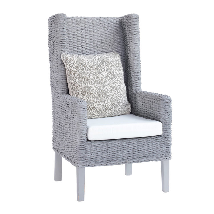 Beyond Borders King Coastal Chair- French Gray