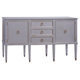 Beyond Borders Molly Buffet Gray Skies White Wash