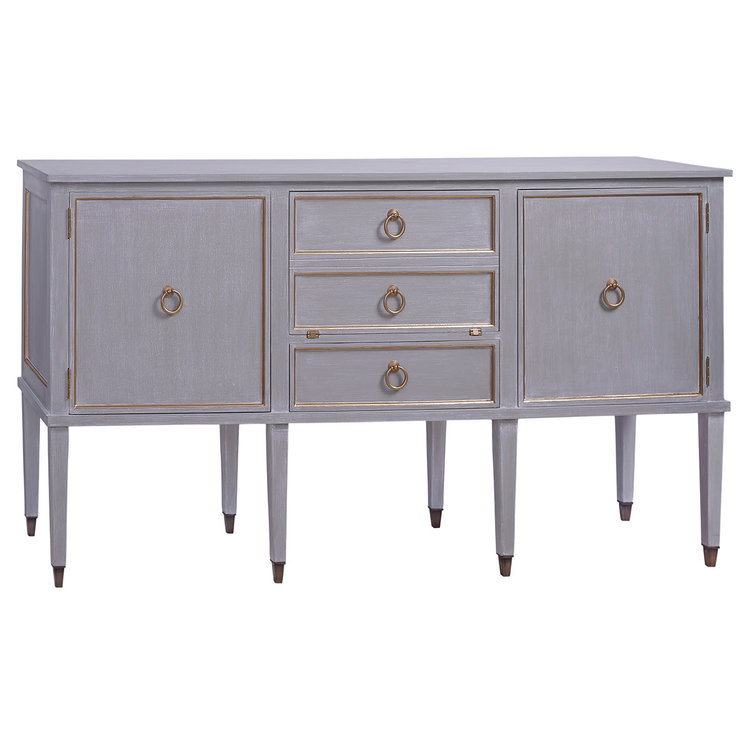 Beyond Borders Molly Buffet Gray Skies White Wash