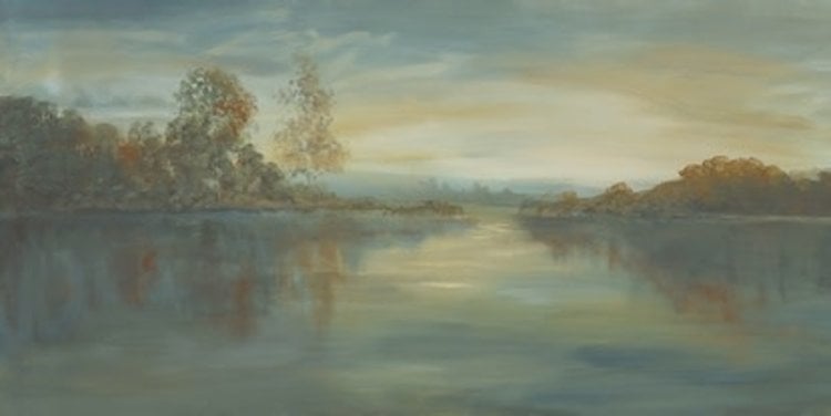 Lake on Fire Painting