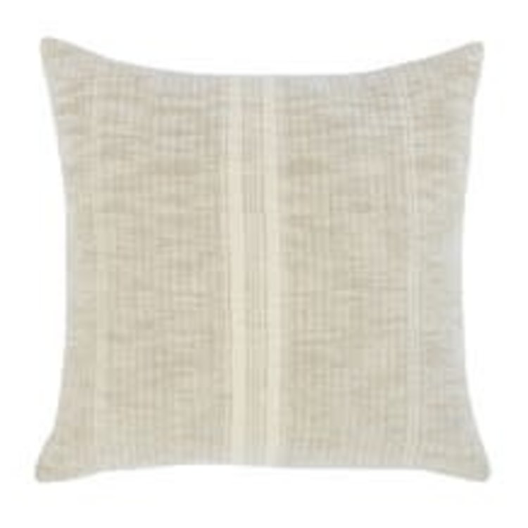Ria Natural/Ivory Pillow, 22" x 22"