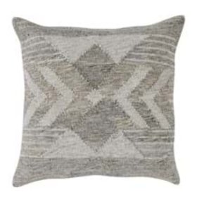 Caravan Gray Multi Pillow, 22" x 22"