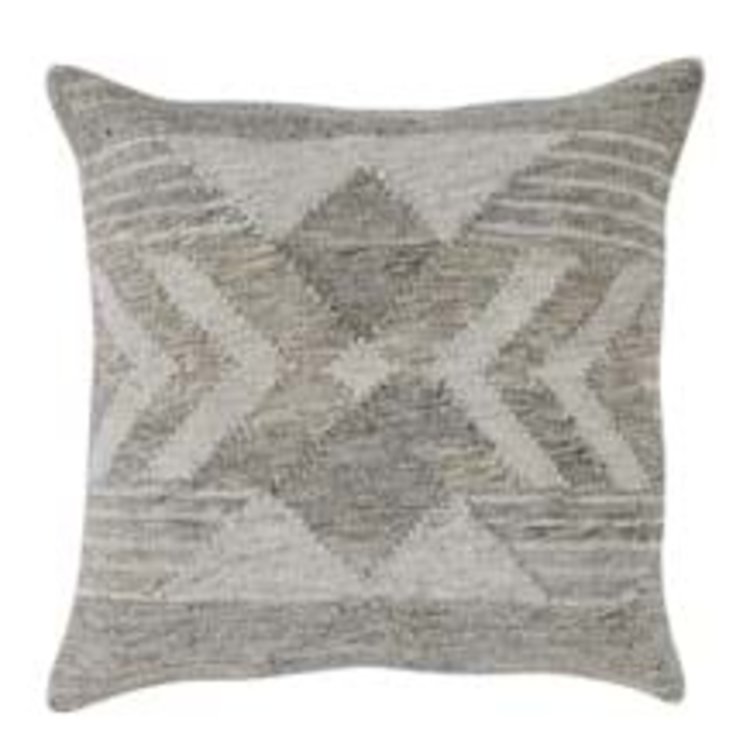 Caravan Gray Multi Pillow, 22" x 22"