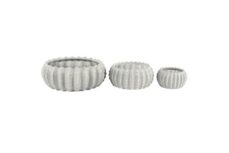 White Ceramic Planter