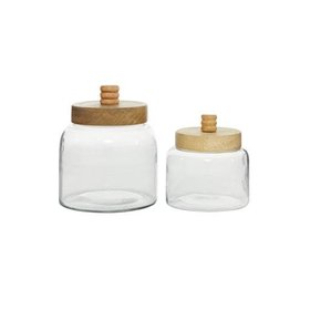 Clear Glass Farmhouse Canister,