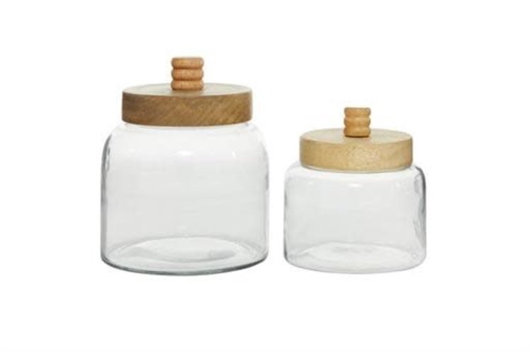 Clear Glass Farmhouse Canister,