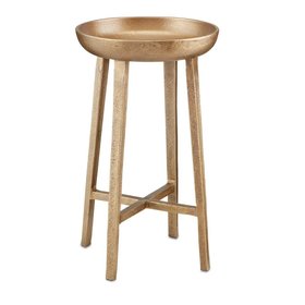 Tomas Small Antique Brass Table