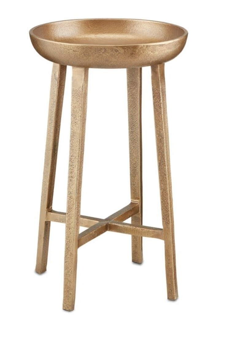 Tomas Small Antique Brass Table