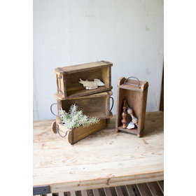 Wooden Brick Mold with Iron Handles