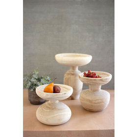 Turned Wooden Pedestal