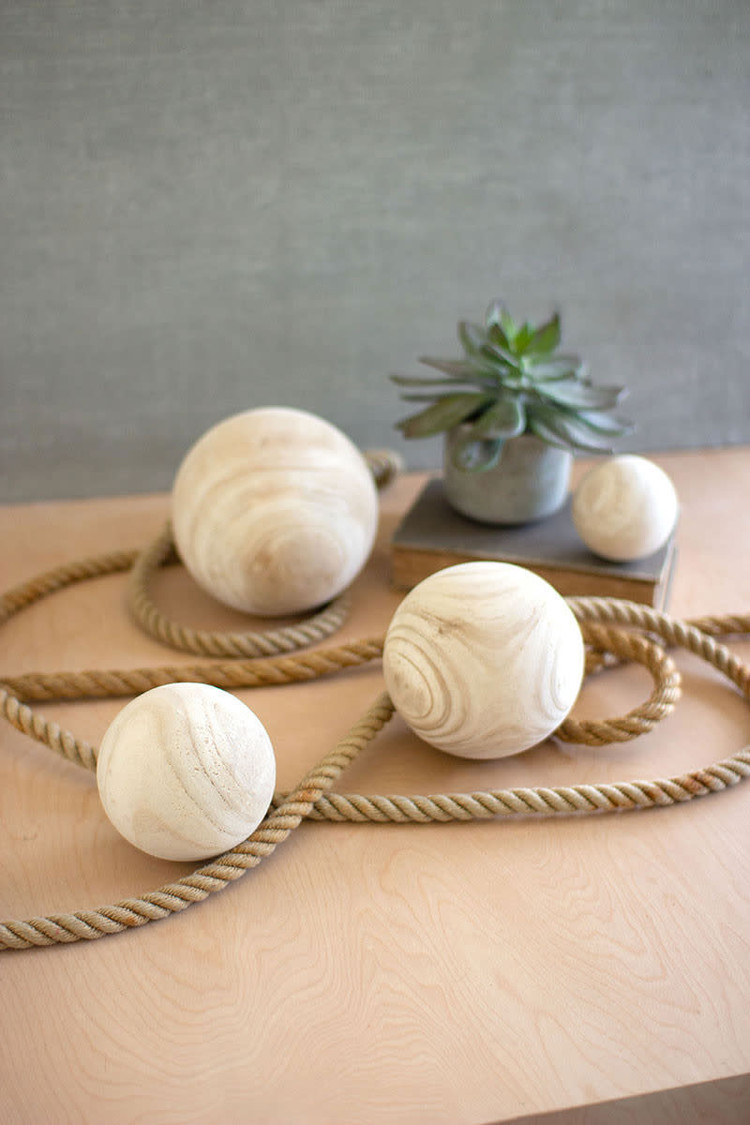 Natural Wood Sphere
