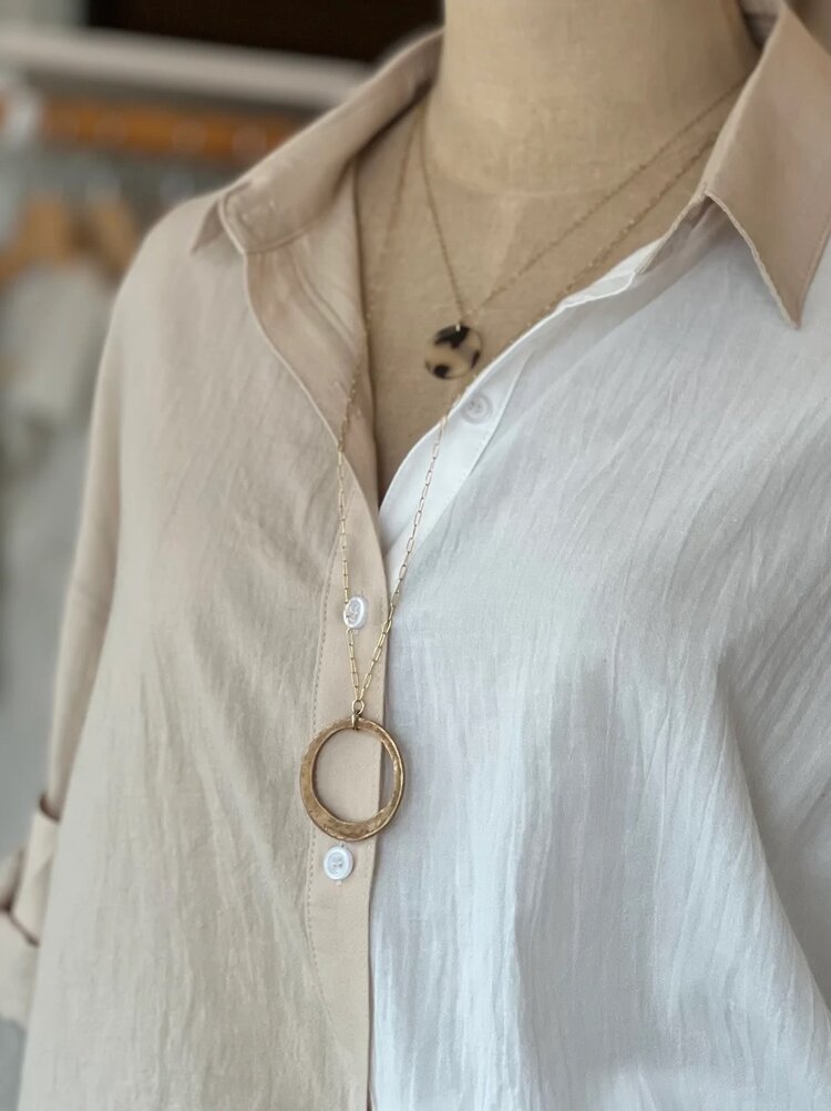 Organic Ring Necklace