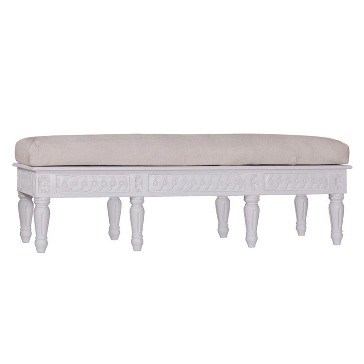 Beyond Borders Juni Bench Pearl White
