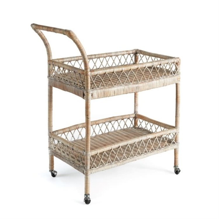 Burma Rattan Bar Cart