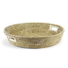 Rivergrass Low Bowl with Handles