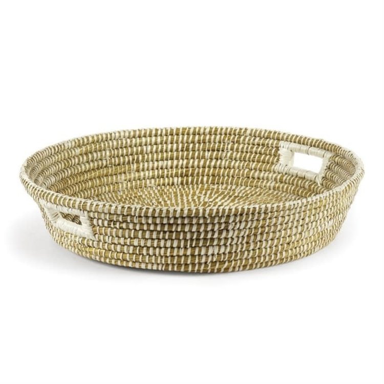 Rivergrass Low Bowl with Handles